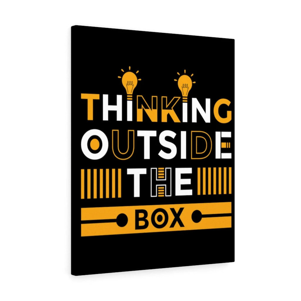 Inspirational Wall Art Thinking Outside the Box Wall Art Motivation for